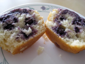 blueberry muffin innards