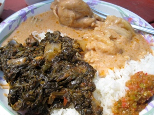 our combo Malian plate at the Farmers Market