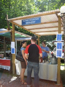 Putney Mountain Winery at the Brattleboro Farmers Market, VT